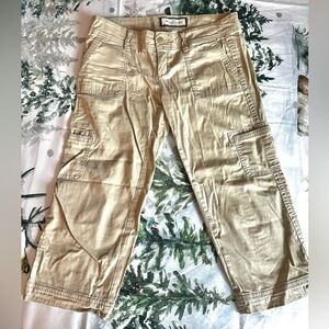 Abercrombie & Fitch Light Tan Capri Pants